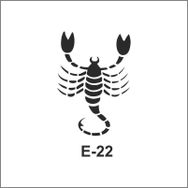 Artebella E-22 10X10 cm Stencil