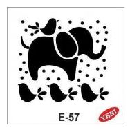 Artebella E-57 10X10 cm Stencil