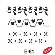 Artebella E-61 10X10 cm Stencil