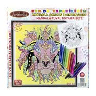 Artebella KM-10 Mandala 32x32 cm Tuval Boyama Seti