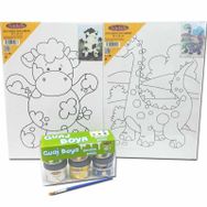 Artebella KMPS0010 Ben De Yapabilirim Desenli Tuval Boyama Seti