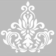 Artekil Damask 13 30x30 cm Fayans Duvar Mobilya Stencil Boyama Şablonu