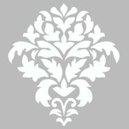 Artekil Damask 7 30x30 cm Fayans Duvar Mobilya Stencil Boyama Şablonu