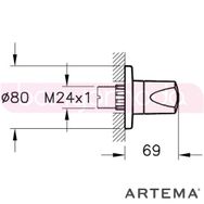 Artema Juno Ankastre Stop Valf