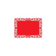 Artikel 456 6'lı Kırmızı Keçe Amerikan Servisi