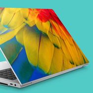 Artikel Afrika Papağanı Makro Notebook Sticker