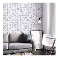 Artikel Anahtarlar-1 30x30 cm Fayans Mobilya Duvar Stencil Boyama Şablonu