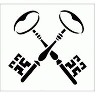 Artikel Anahtarlar-2 30x30 cm Fayans Mobilya Duvar Stencil Boyama Şablonu