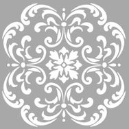 Artikel April Çiçek Motif 30x30 cm Fayans Mobilya Duvar Stencil Boyama Şablonu