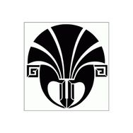 Artikel Art Deco Bant Desen Stencil Tasarımı 30 x 30 cm Kanvas Tablo