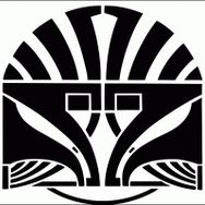 Artikel Art Deco Desen 2 Stencil Tasarımı 30 x 30 cm Kanvas Tablo