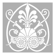 Artikel Art Deco Motif 30x30 cm Fayans Mobilya Duvar Stencil Boyama Şablonu