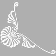 Artikel Art Köşe Süsleme 30x30 cm Fayans Mobilya Duvar Stencil Boyama Şablonu
