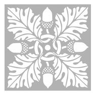 Artikel Art Nouveau 30x30 cm Fayans Mobilya Duvar Stencil Boyama Şablonu
