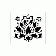 Artikel Art Nouveau 5 30x30 cm Fayans Mobilya Duvar Stencil Boyama Şablonu