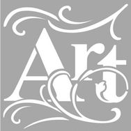 Artikel Art Tipografi 30x30 cm Fayans Mobilya Duvar Stencil Boyama Şablonu