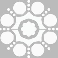 Artikel Basit Mandala 2 30x30 cm Fayans Mobilya Duvar Stencil Boyama Şablonu