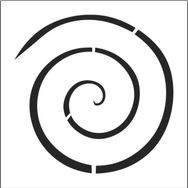 Artikel Basit Spiral 30x30 cm Fayans Mobilya Duvar Stencil Boyama Şablonu