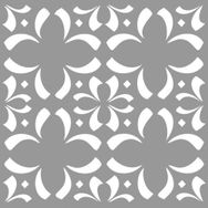 Artikel Çiçek Karo Desen Stencil Boyama şablonu 30x30 cm Duvar Stencil