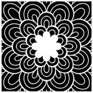 Artikel Çiçek Mandala Stencil Boyama şablonu 30x30 cm Duvar Stencil