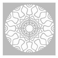 Artikel Dairesel Mandala Stencil Boyama Şablonu