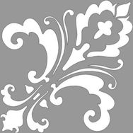 Artikel Damask Cheryl 30x30 cm Duvar Fayans Mobilya Stencil Boyama Şablonu