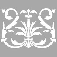Artikel Demet Çiçek Motif 30x30 cm Duvar Fayans Mobilya Stencil Boyama Şablonu