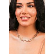 Artikel Gold Büyük Düğme Zincir Kolye