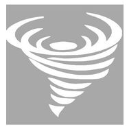 Artikel İkon Tornado Stencil Boyama Şablonu 30x30 cm Duvar Stencil