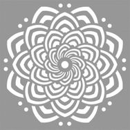 Artikel İlüzyon Mandala Stencil Boyama Şablonu 30x30 cm Duvar Stencil