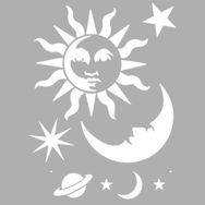 Artikel İndigo Night 30x30 cm Fayans Duvar Mobilya Stencil Boyama Şablonu