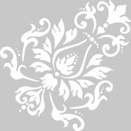 Artikel Isla Damask Desen 30x30 cm Duvar Fayans Mobilya Boyama Şablonu