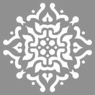 Artikel Karo Amaryllis 30x30 cm Fayans Duvar Mobilya Stencil Boyama Şablonu