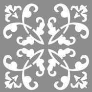 Artikel Karo Ann 30x30 cm Fayans Duvar Mobilya Stencil Boyama Şablonu