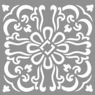 Artikel Karo Daisy 30x30 cm Fayans Duvar Mobilya Stencil Boyama Şablonu