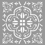 Artikel Karo Echoes 30x30 cm Fayans Duvar Mobilya Stencil Boyama Şablonu