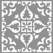 Artikel Karo Lavender 30x30 cm Fayans Duvar Mobilya Stencil Boyama Şablonu