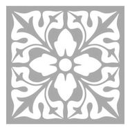 Artikel Karo Motif Stencil Boyama Şablonu