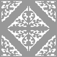 Artikel Karo Seasons 30x30 cm Fayans Duvar Mobilya Stencil Boyama Şablonu
