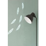 Artikel Kuş Tüyleri Desen 30x30 cm Fayans Duvar Mobilya Stencil Boyama Şablonu