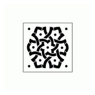 Artikel Lale Karo 30x30 cm Fayans Duvar Mobilya Stencil Boyama Şablonu
