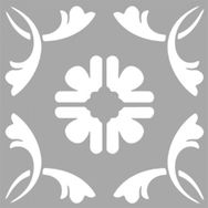 Artikel Manat Karo 30x30 cm Fayans Duvar Mobilya Stencil Boyama Şablonu