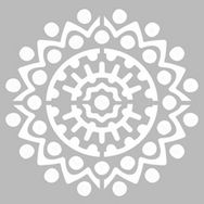 Artikel Mandala 18 30x30 cm Fayans Duvar Mobilya Stencil Boyama Şablonu