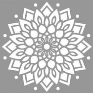 Artikel Mandala 22 30x30 cm Fayans Duvar Mobilya Stencil Boyama Şablonu