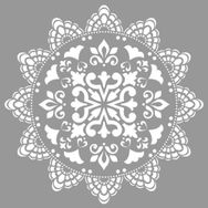 Artikel Mandala 25 30x30 cm Fayans Duvar Mobilya Stencil Boyama Şablonu