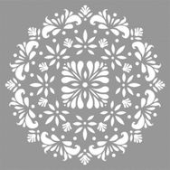 Artikel Mandala 33 30x30 cm Fayans Duvar Mobilya Stencil Boyama Şablonu