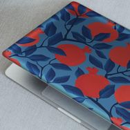 Artikel Mavi Üzerine Nar Deseni Notebook Sticker