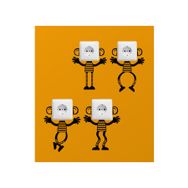 Artikel Maymunlar Priz Duvar Stickerı