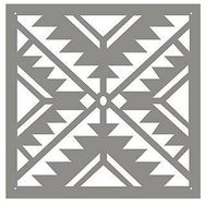 Artikel Meksika Kilim 1 30x30 cm Duvar Fayans Mobilya Stencil Boyama Şablonu