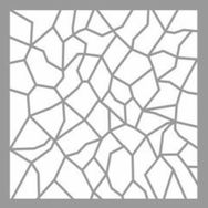 Artikel Mozaik Vitray Stencil Boyama Şablonu 30x30 cm Duvar Stencil